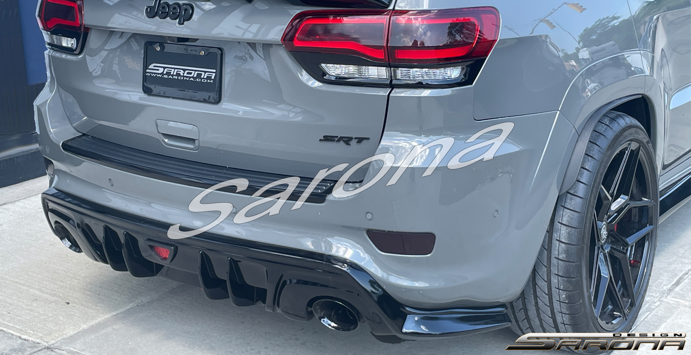 Custom Jeep Grand Cherokee  SUV/SAV/Crossover Rear Lip/Diffuser (2014 - 2021) - $790.00 (Part #JP-026-RA)